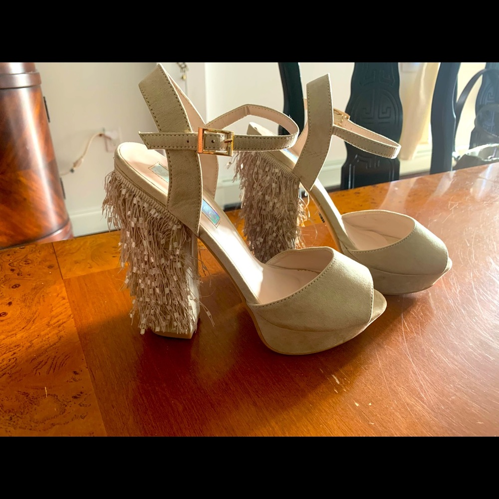 Daisy Street Confetti Heels